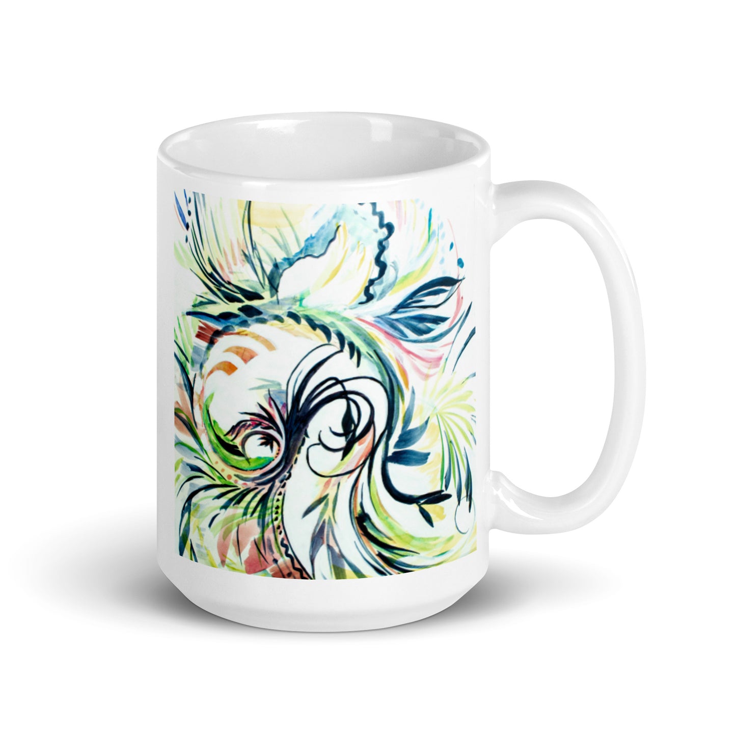 Let's Roll 1, White glossy mug