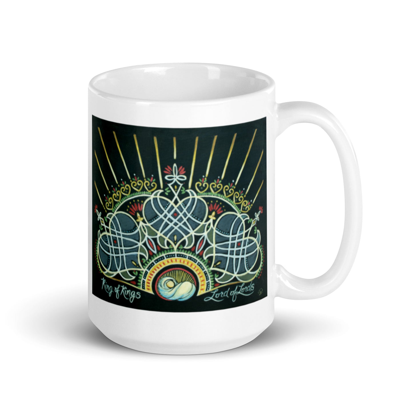 King of Kings, White glossy mug