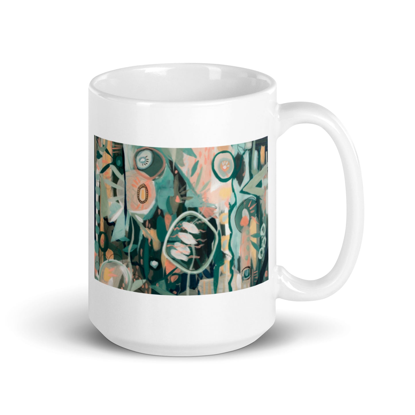 In Lieu of Flowers, 2-3 White glossy mug