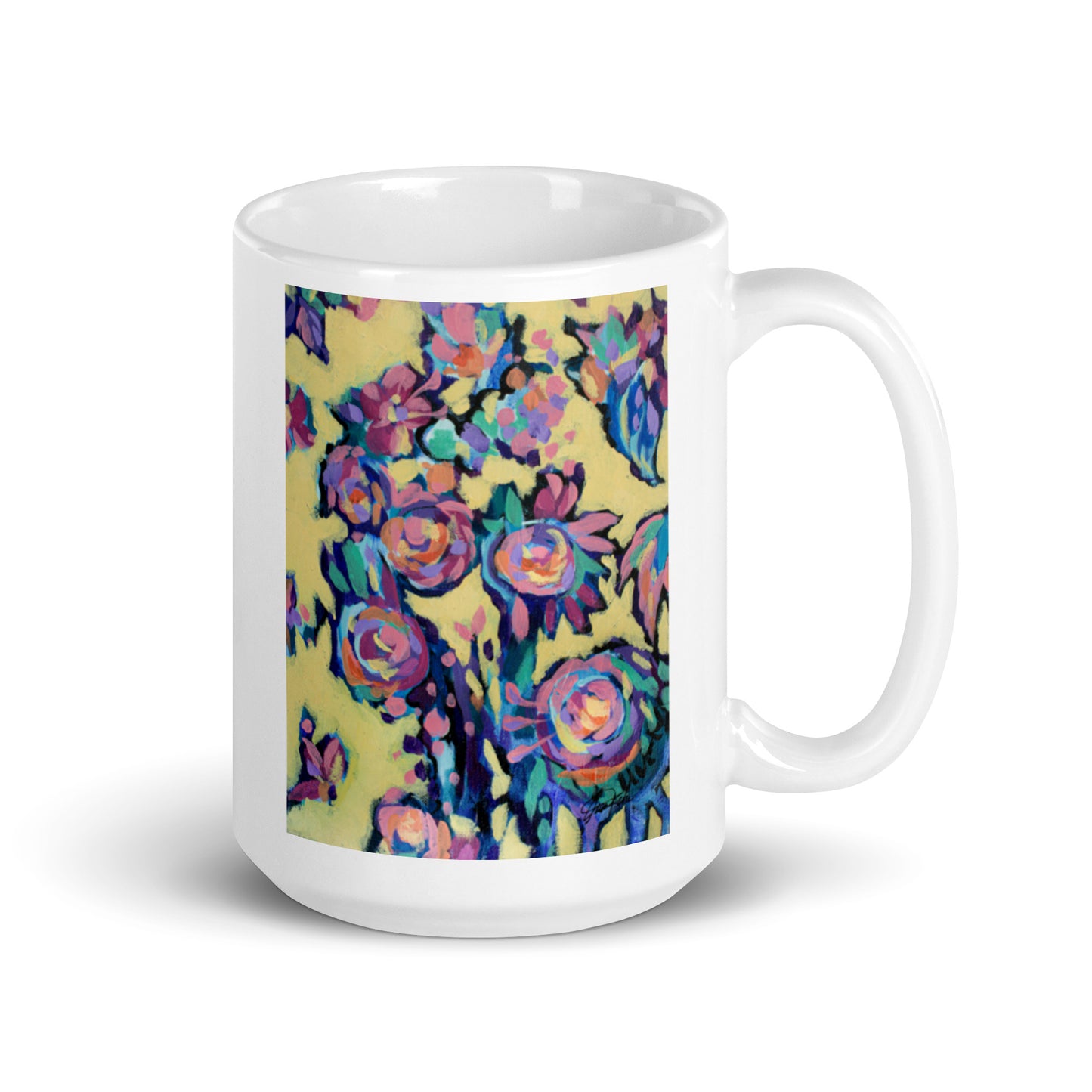 Sun Garden, White glossy mug