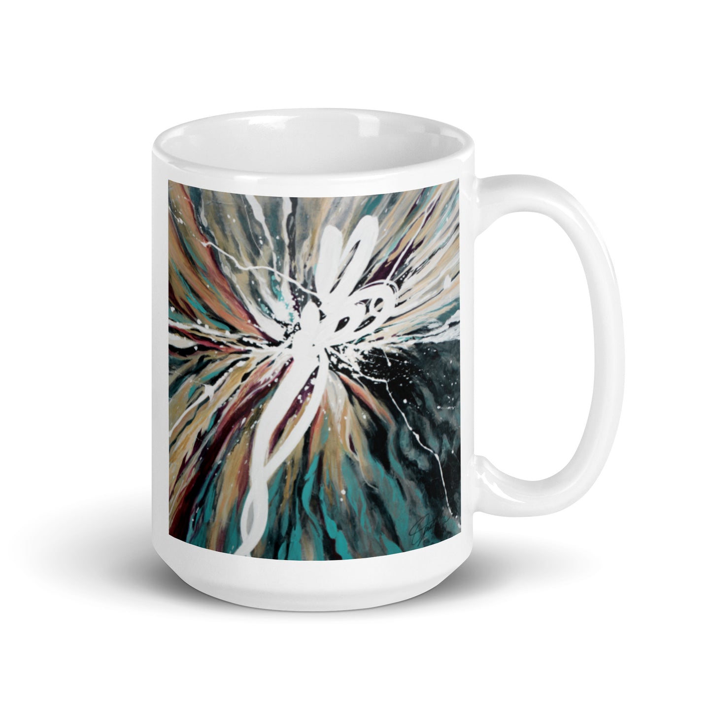 Ignite, White glossy mug