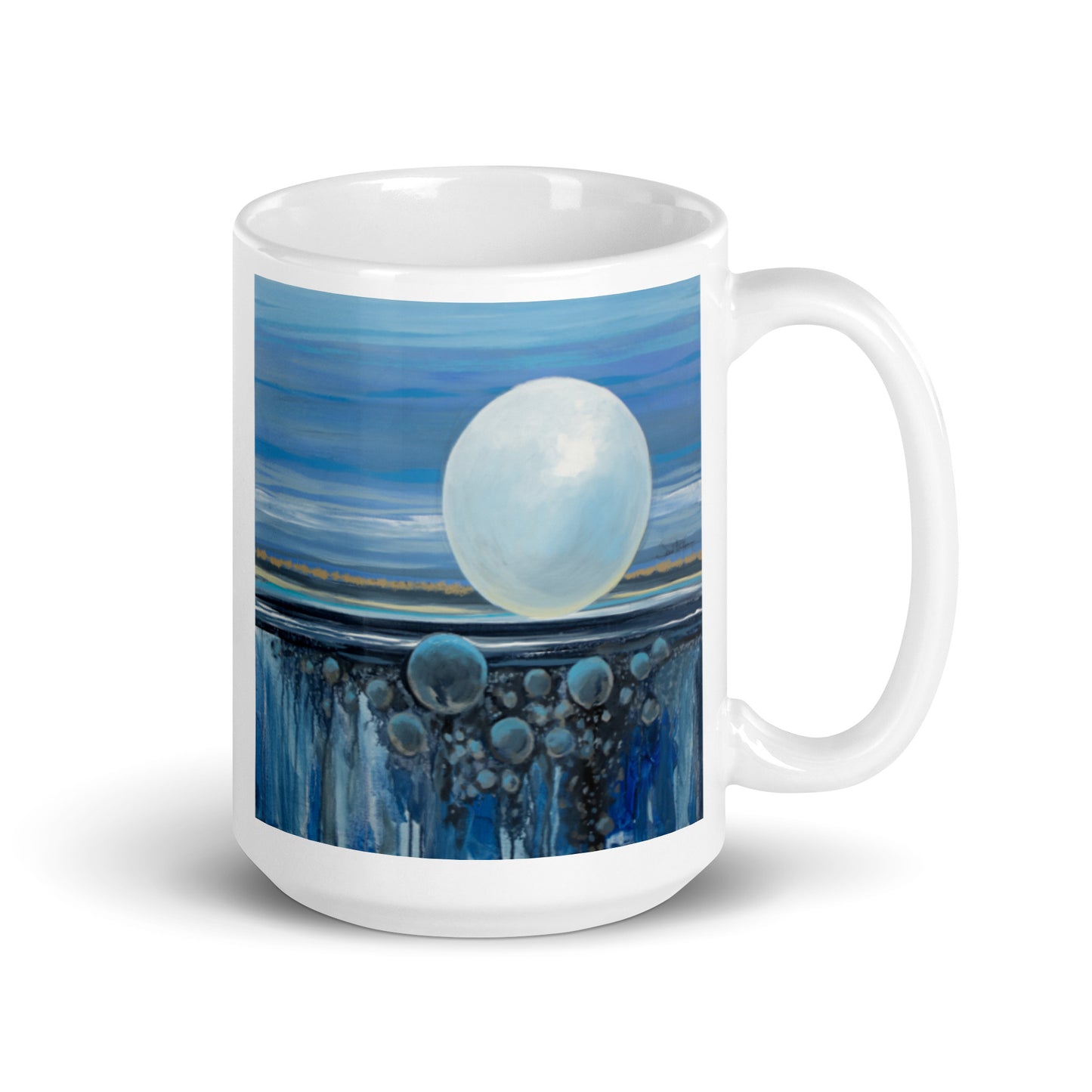 Pearl of Wisdom, White glossy mug