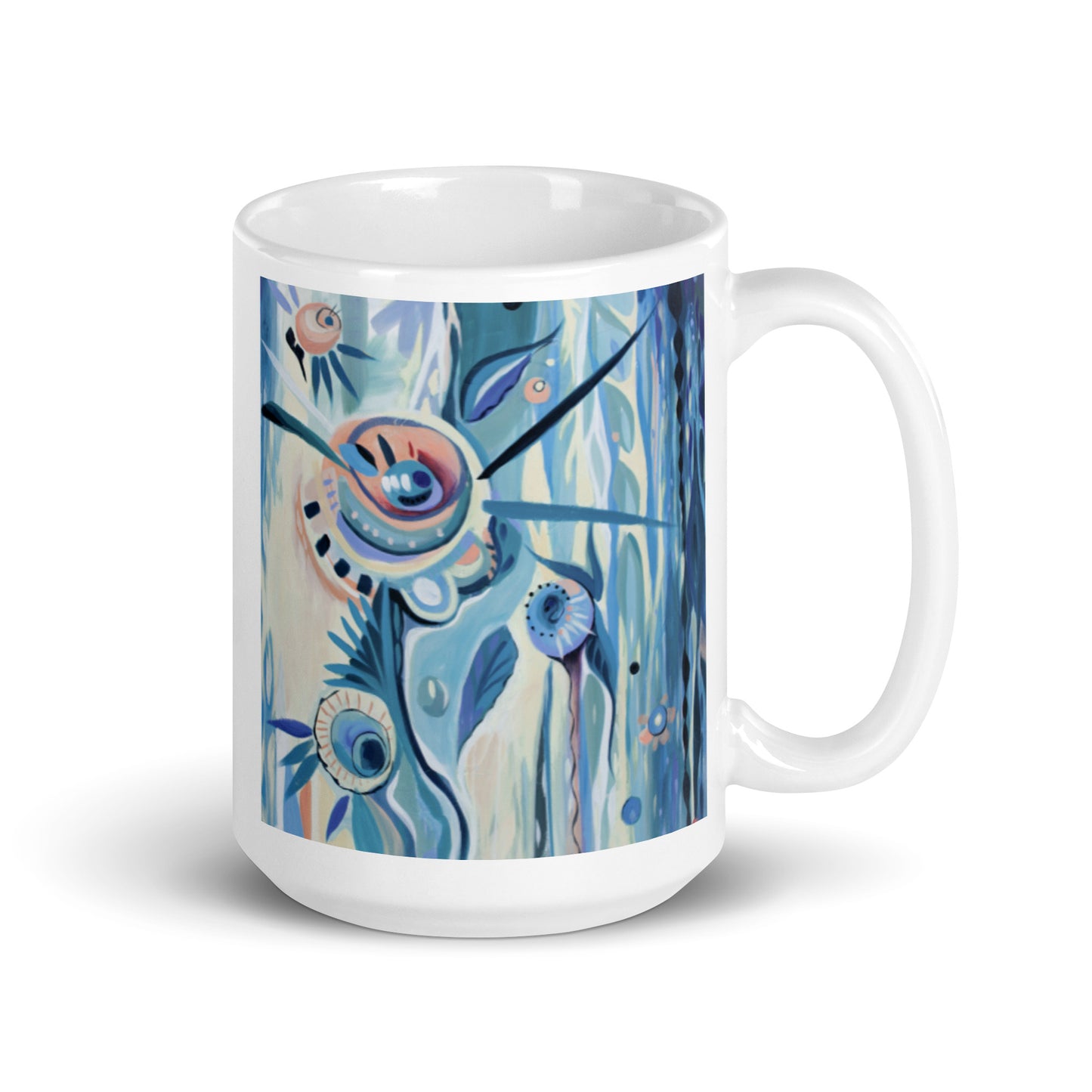 Hip Hop, White glossy mug