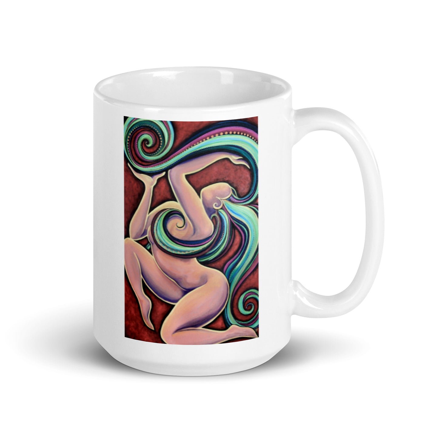 Finding Bella, White glossy mug