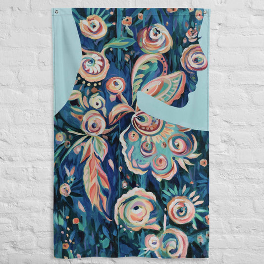 Bo Ho Mama Tapestry Flag