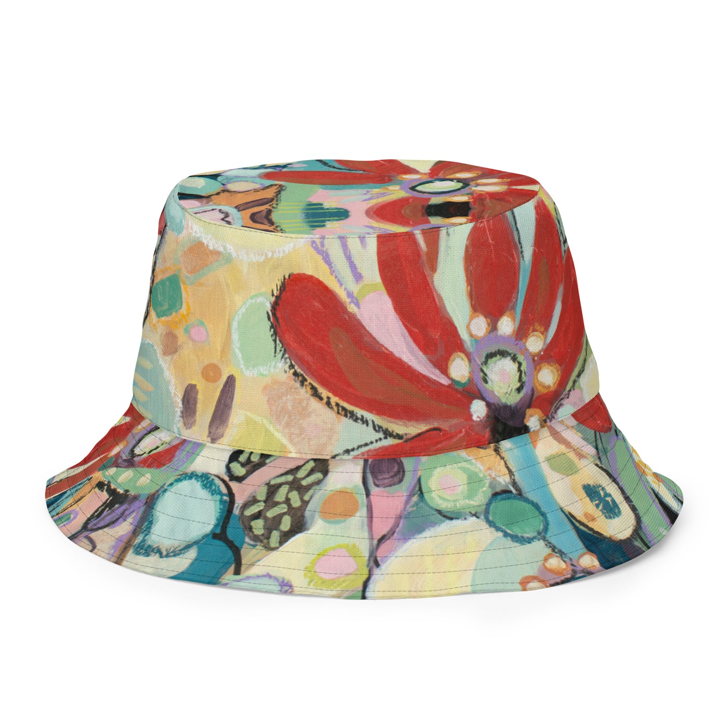 Reckless Succulent / Asking for Flowers  Reversible bucket hat