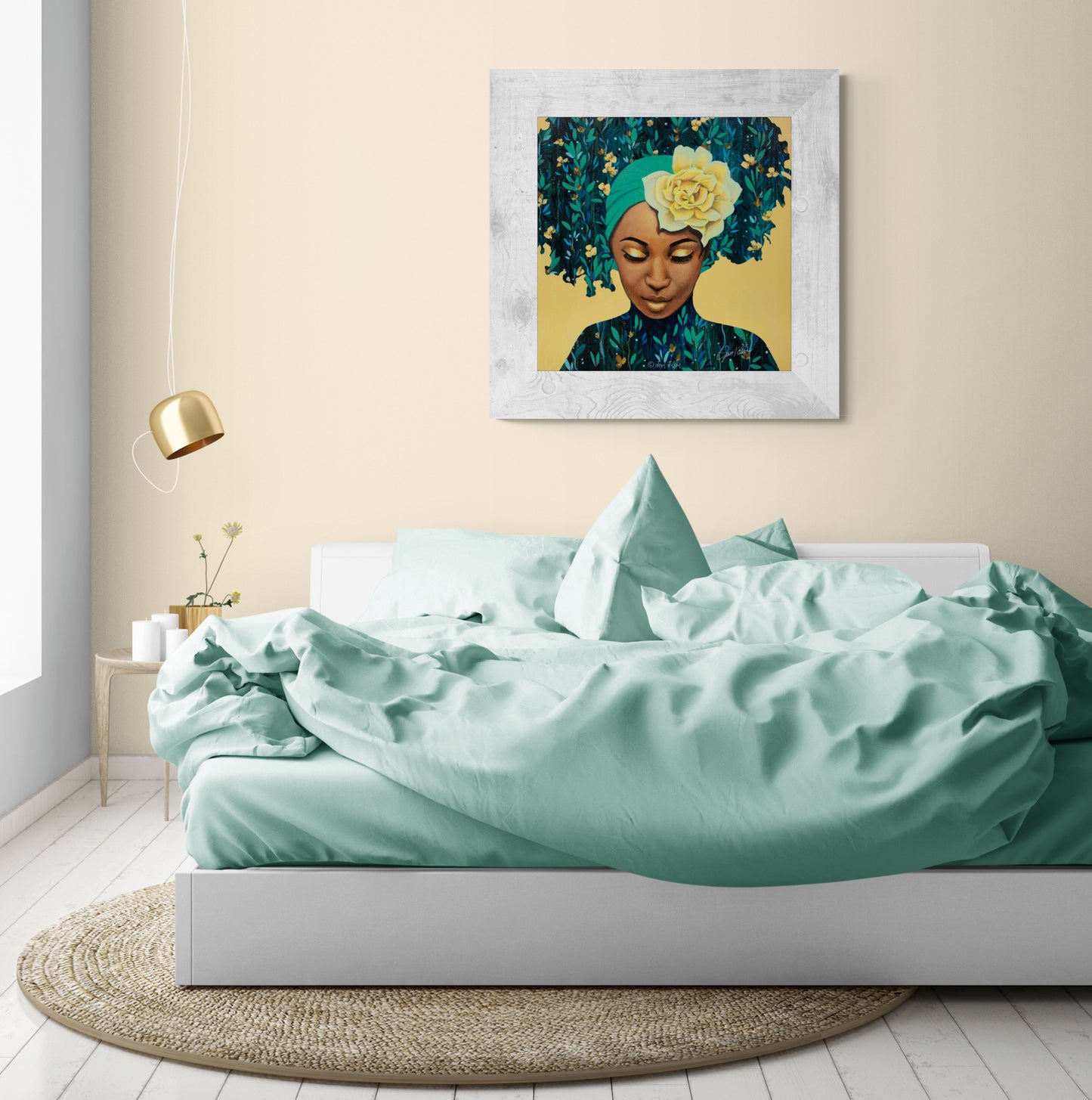 SILENCED, Original abstract abstract canvas for sale, Abstract Art floral, Abstract face
