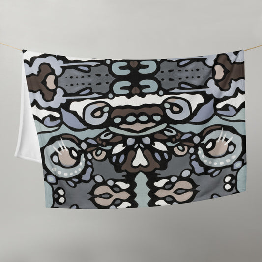 Z-Street, Gray Throw Blanket
