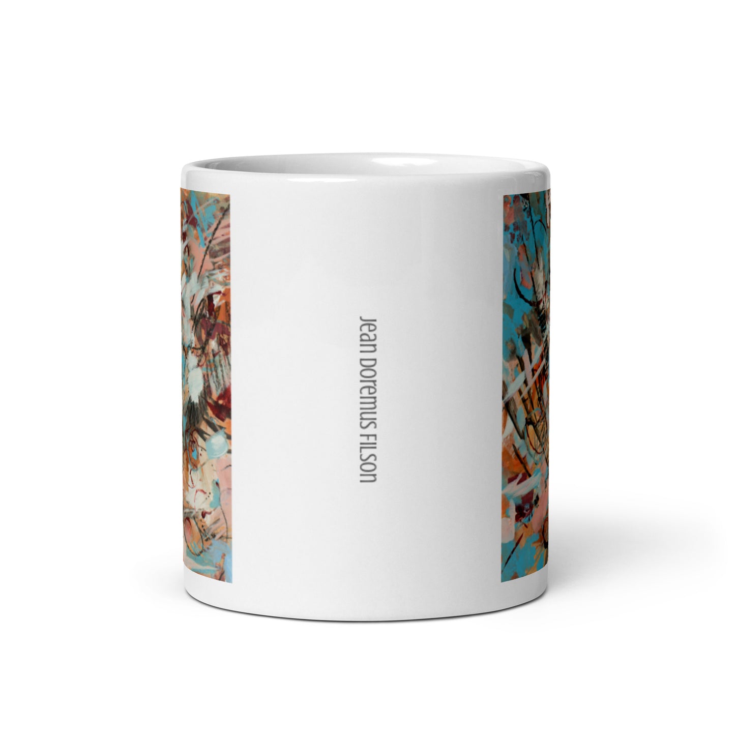 Twisted, White glossy mug