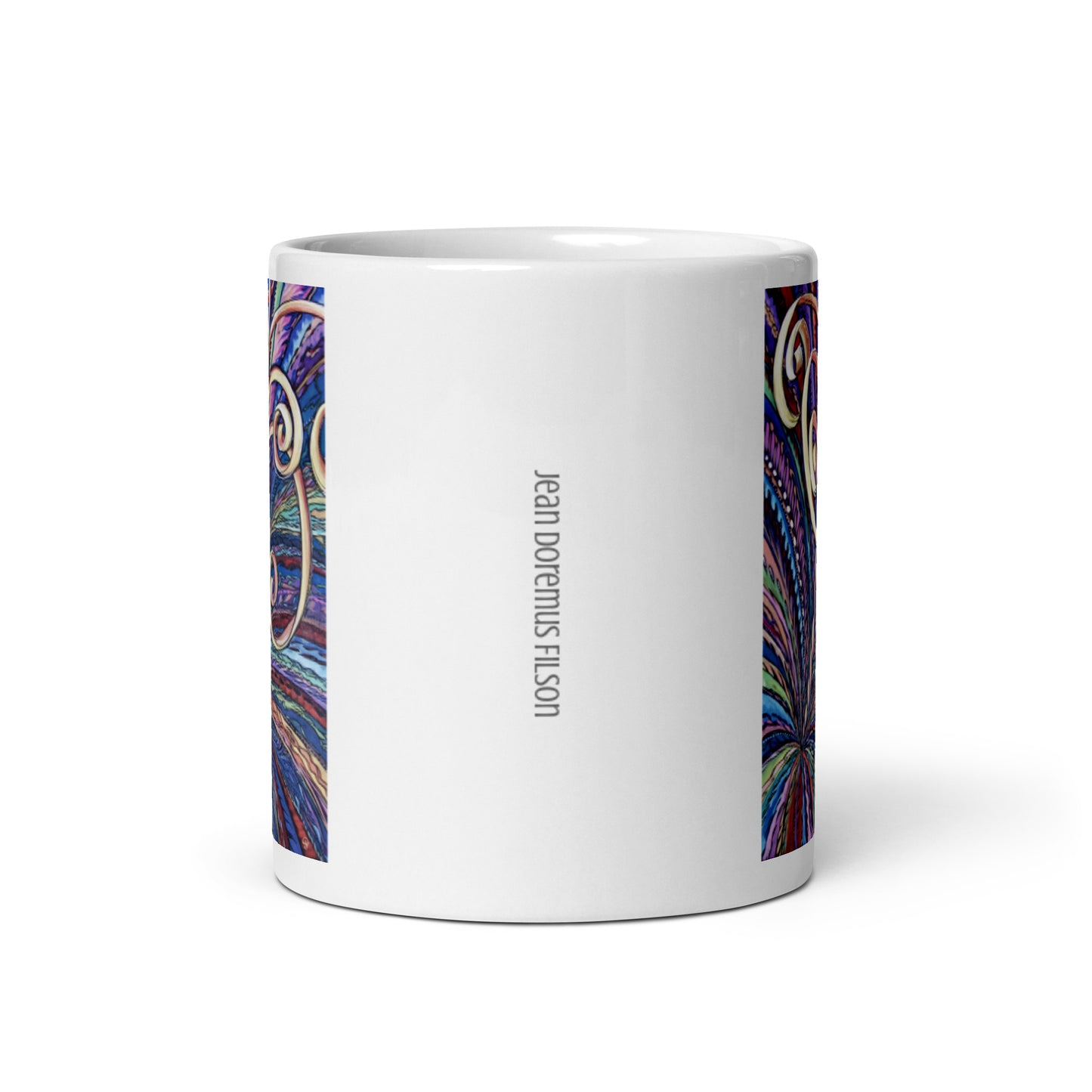 Shine, White glossy mug
