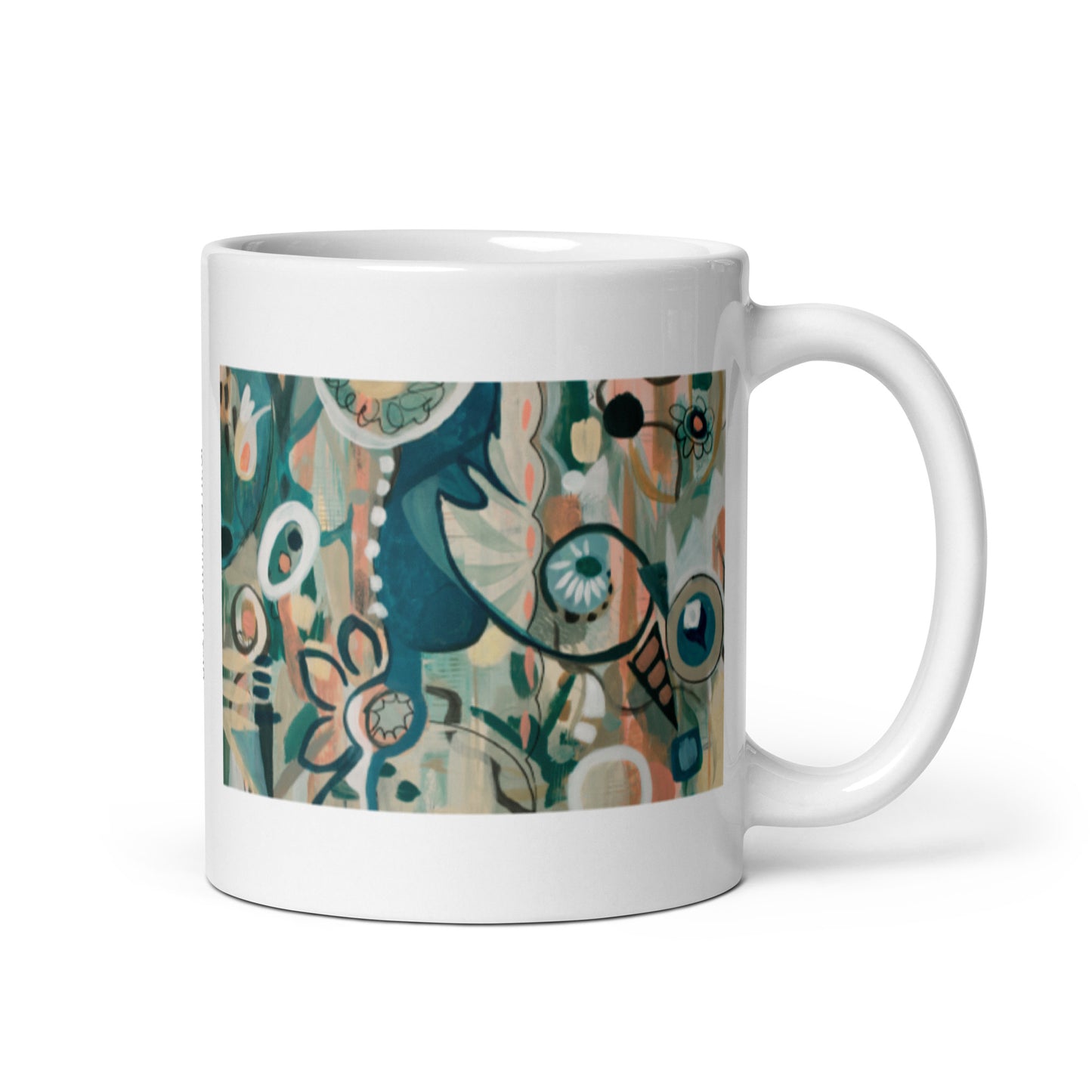 In Lieu of Flowers, 2-3 White glossy mug