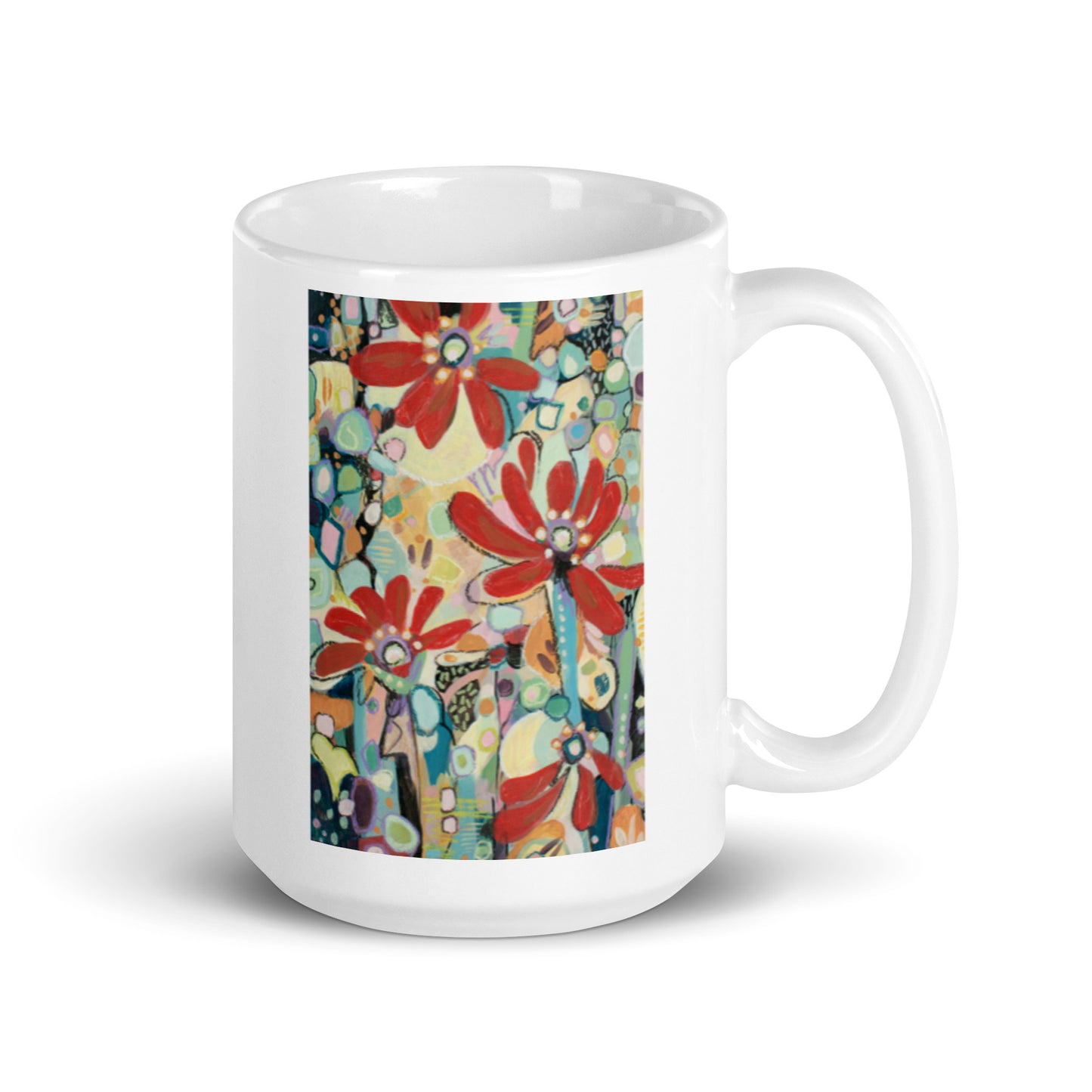 Reckless Succulent, White glossy mug