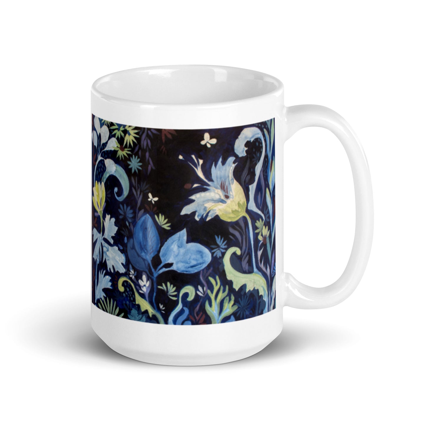 Blue Nightfall 3 glossy mug